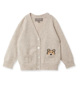 BOY N.Peal Boys | Baby*Bear Pocket Cashmere Cardigan