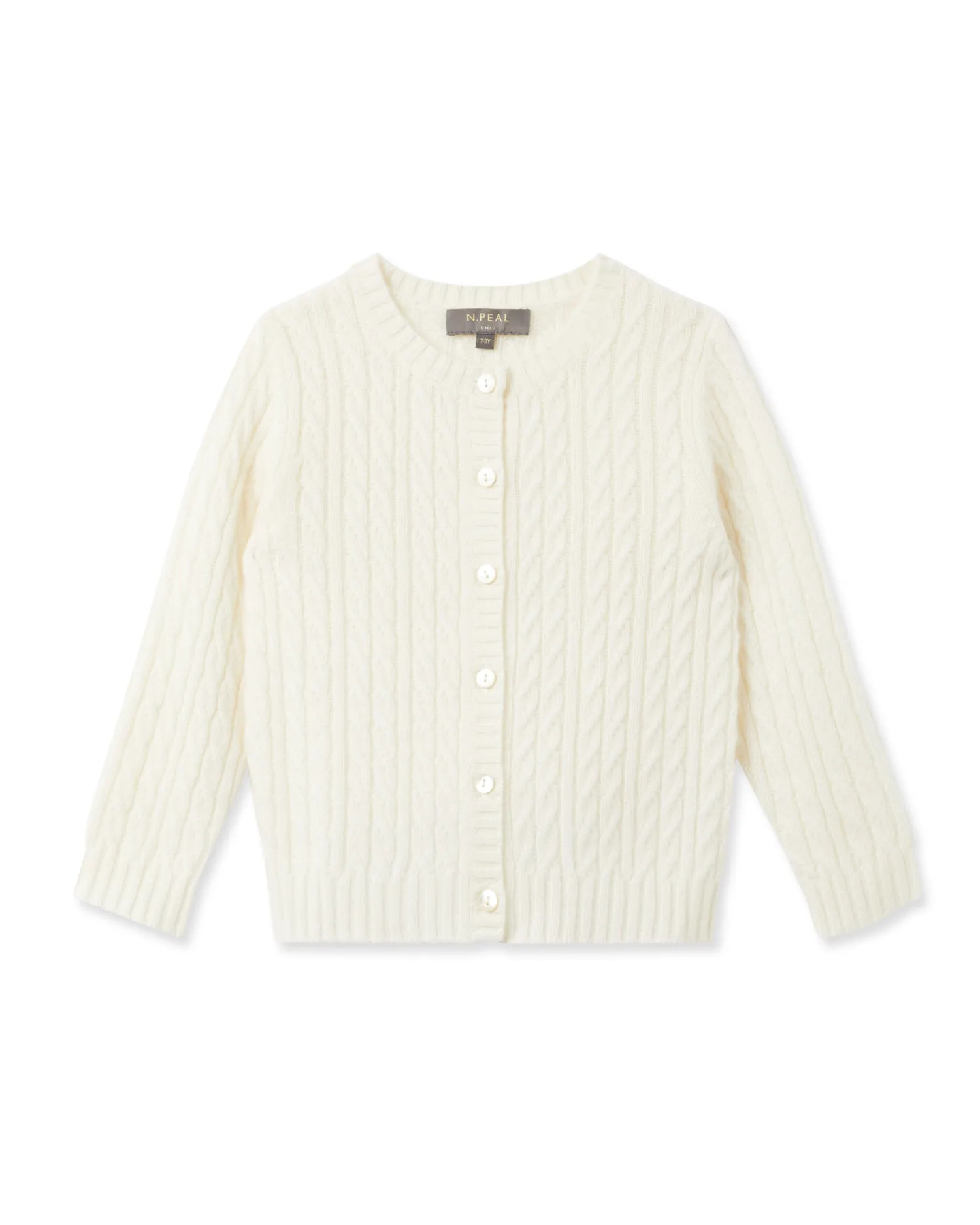 N.Peal Baby*Cable Cashmere Cardigan
