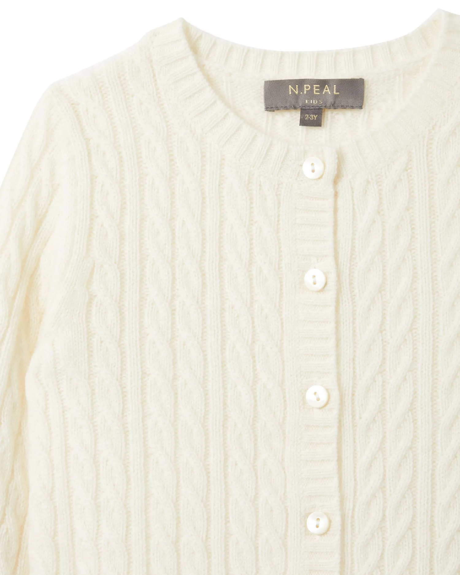 N.Peal Baby*Cable Cashmere Cardigan