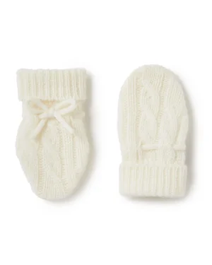 N.Peal Baby*Cable Cashmere Mittens