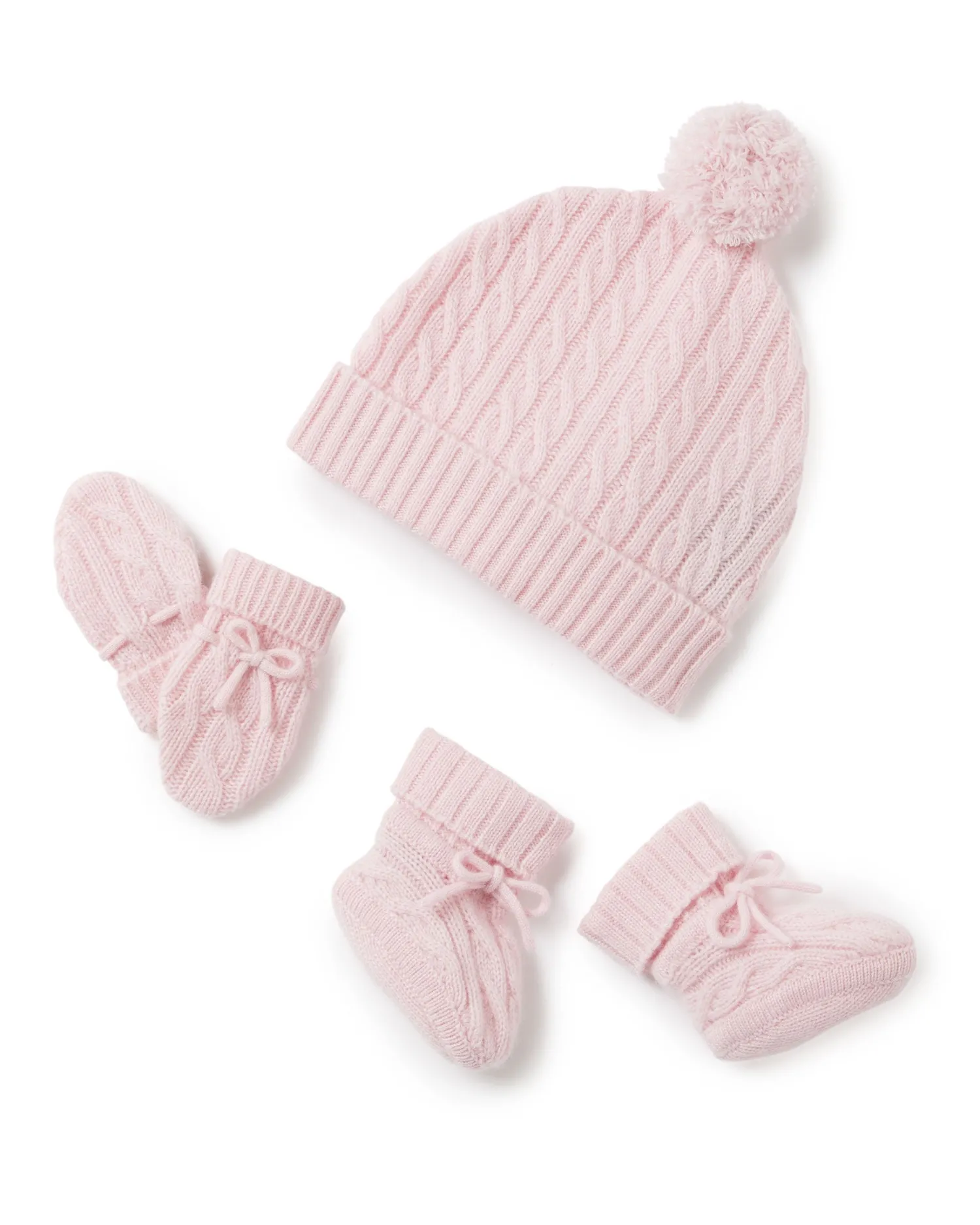 N.Peal Baby*Cable Cashmere Mittens