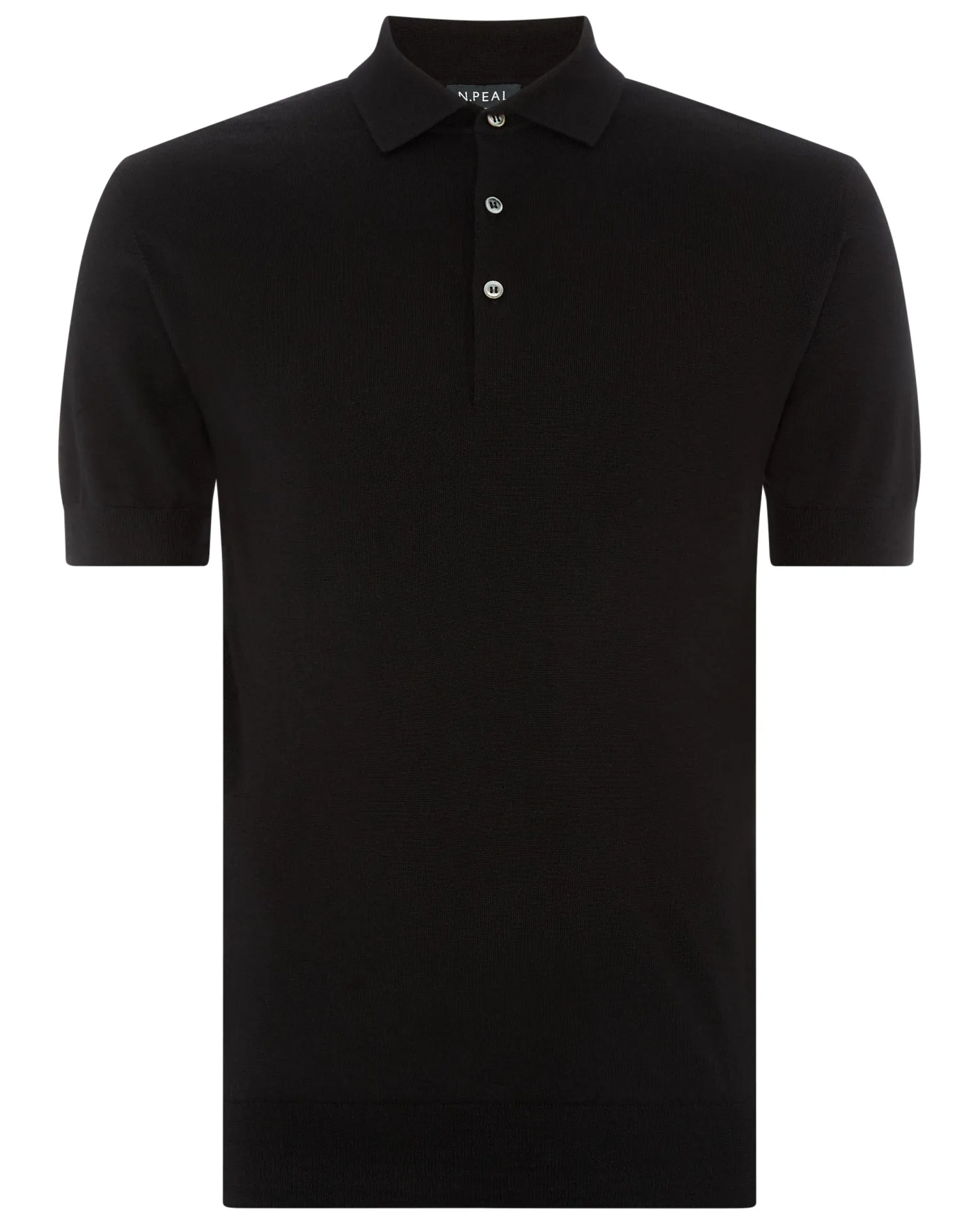 Women N.Peal James Bond Shirts | Black*007 Fine Gauge Cashmere Polo T-shirt