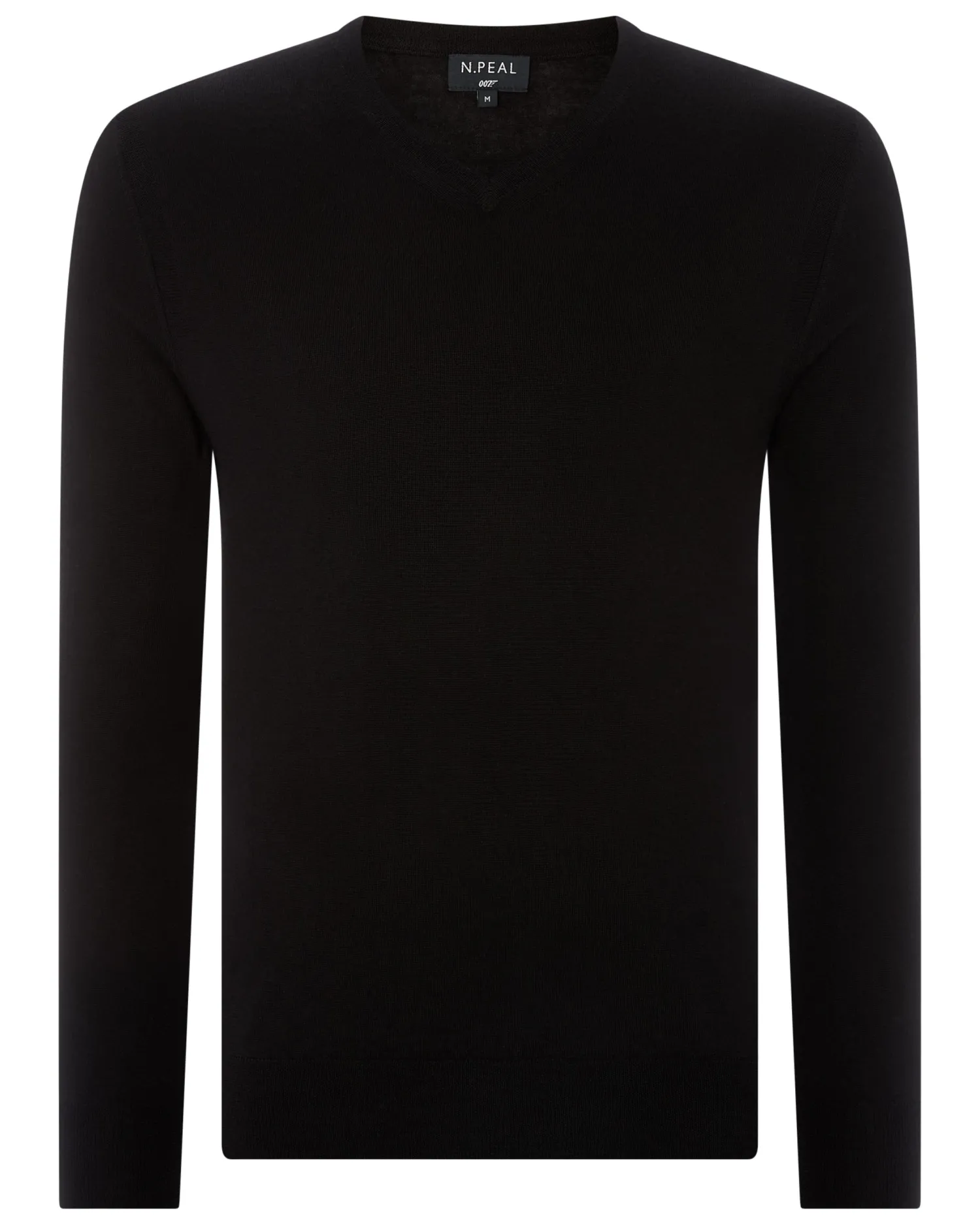 Women N.Peal James Bond Jumpers & Sweaters | Black*007 Fine Gauge Cashmere V Neck Sweater
