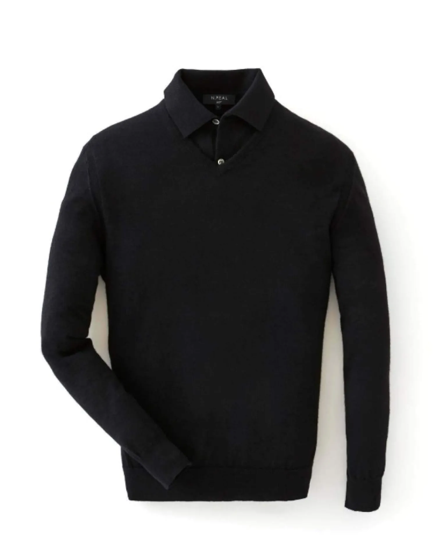 Women N.Peal James Bond Jumpers & Sweaters | Black*007 Fine Gauge Cashmere V Neck Sweater
