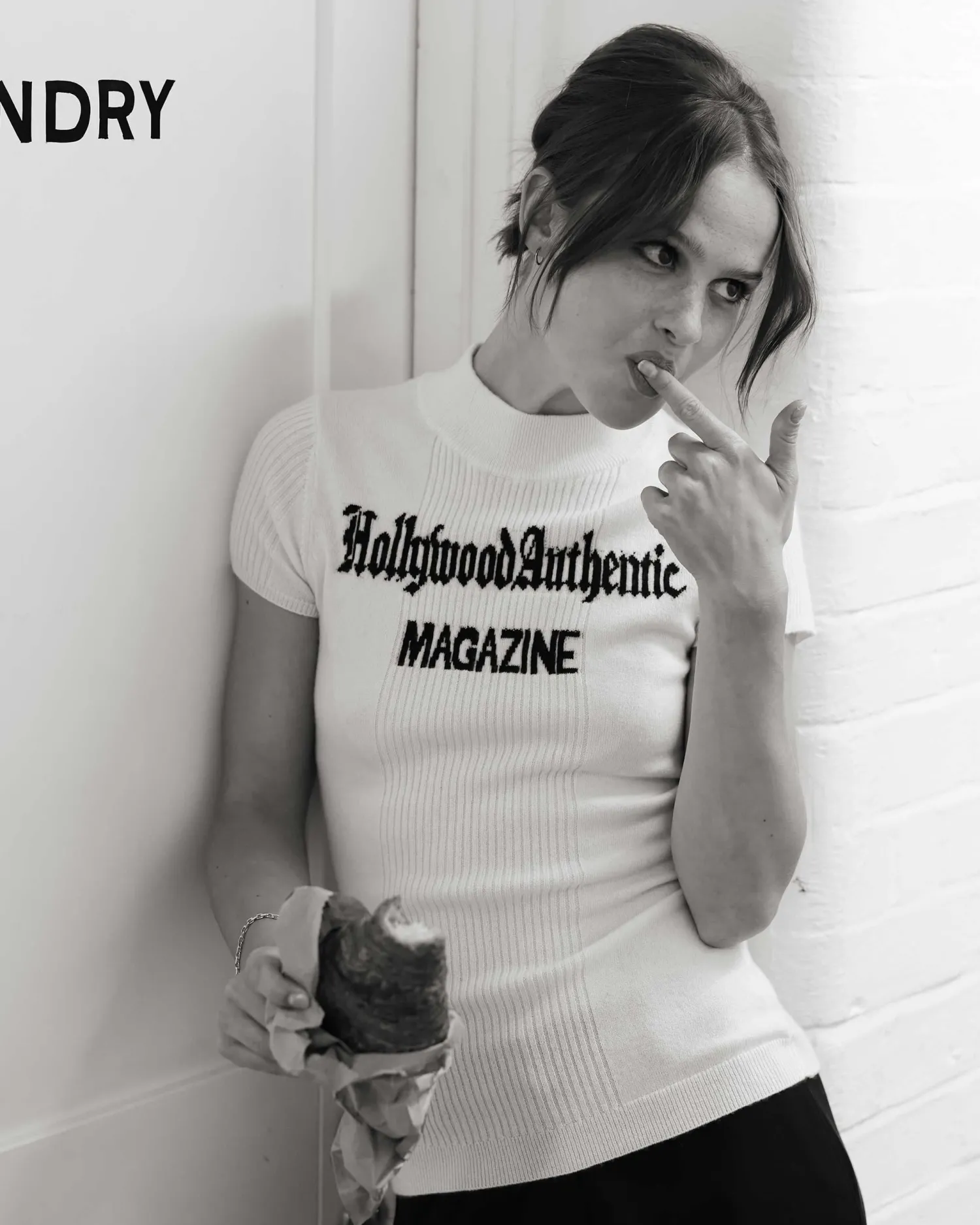 Women N.Peal White | Natural*Hollywood Authentic The Magazine Tee