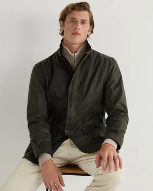 N.Peal Green | Woven Collection*Men's Breckenridge Wax Jacket