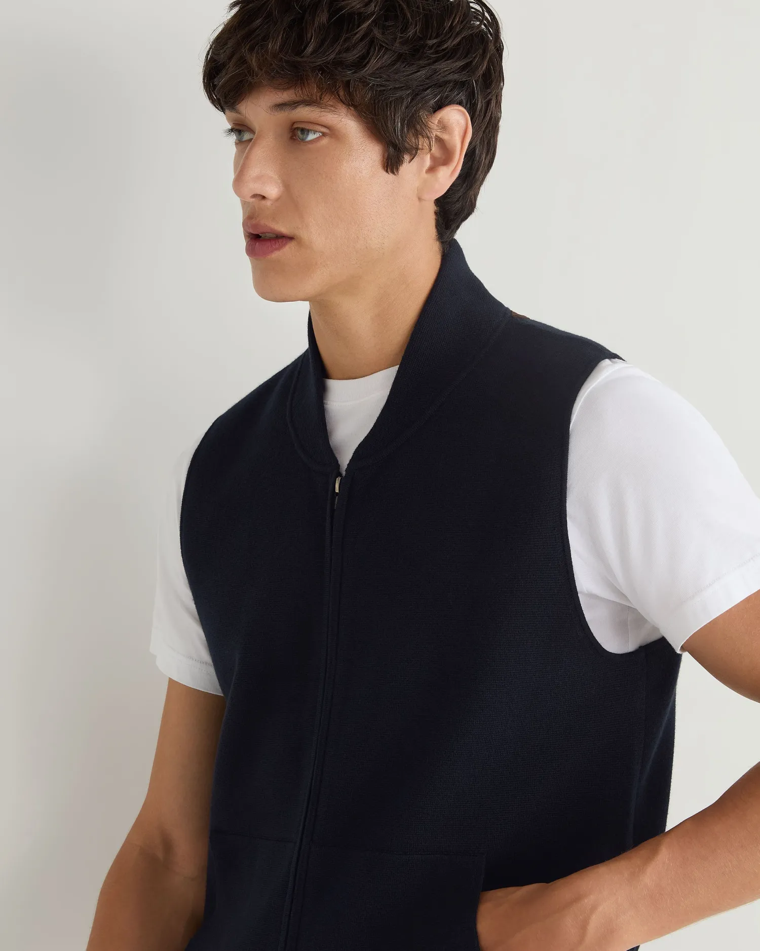 Women N.Peal Navy | Navy*Men's Cotton Blend Gilet