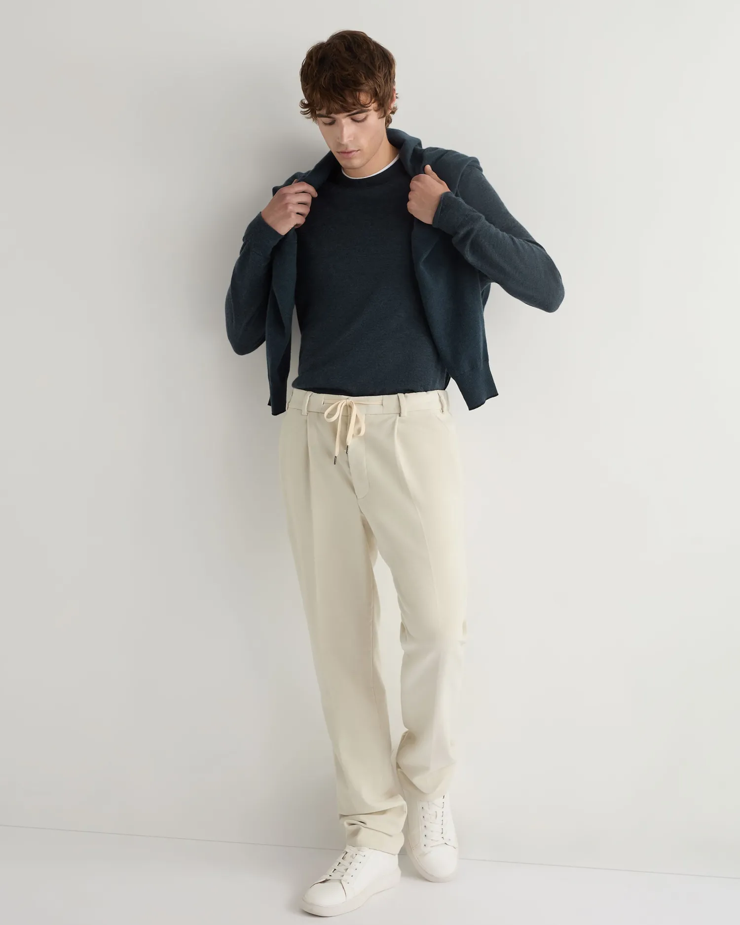 Women N.Peal Blue | Blue*Men's Covent Fine Gauge Cashmere Round Neck Sweater