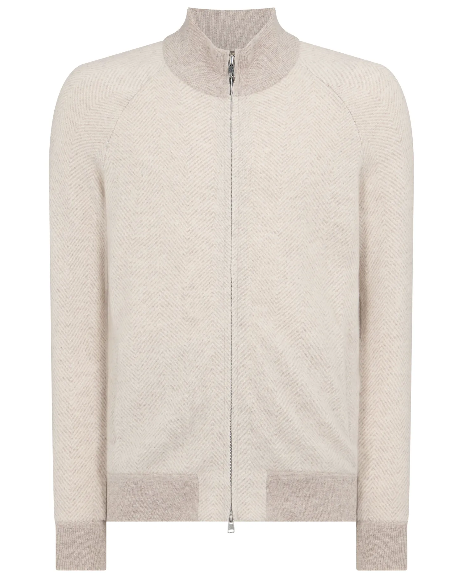 Women N.Peal Natural | Natural*Men's Herringbone Cashmere Jacket