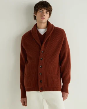 Women N.Peal Orange | Orange*Men's Kensington Cashmere Cardigan