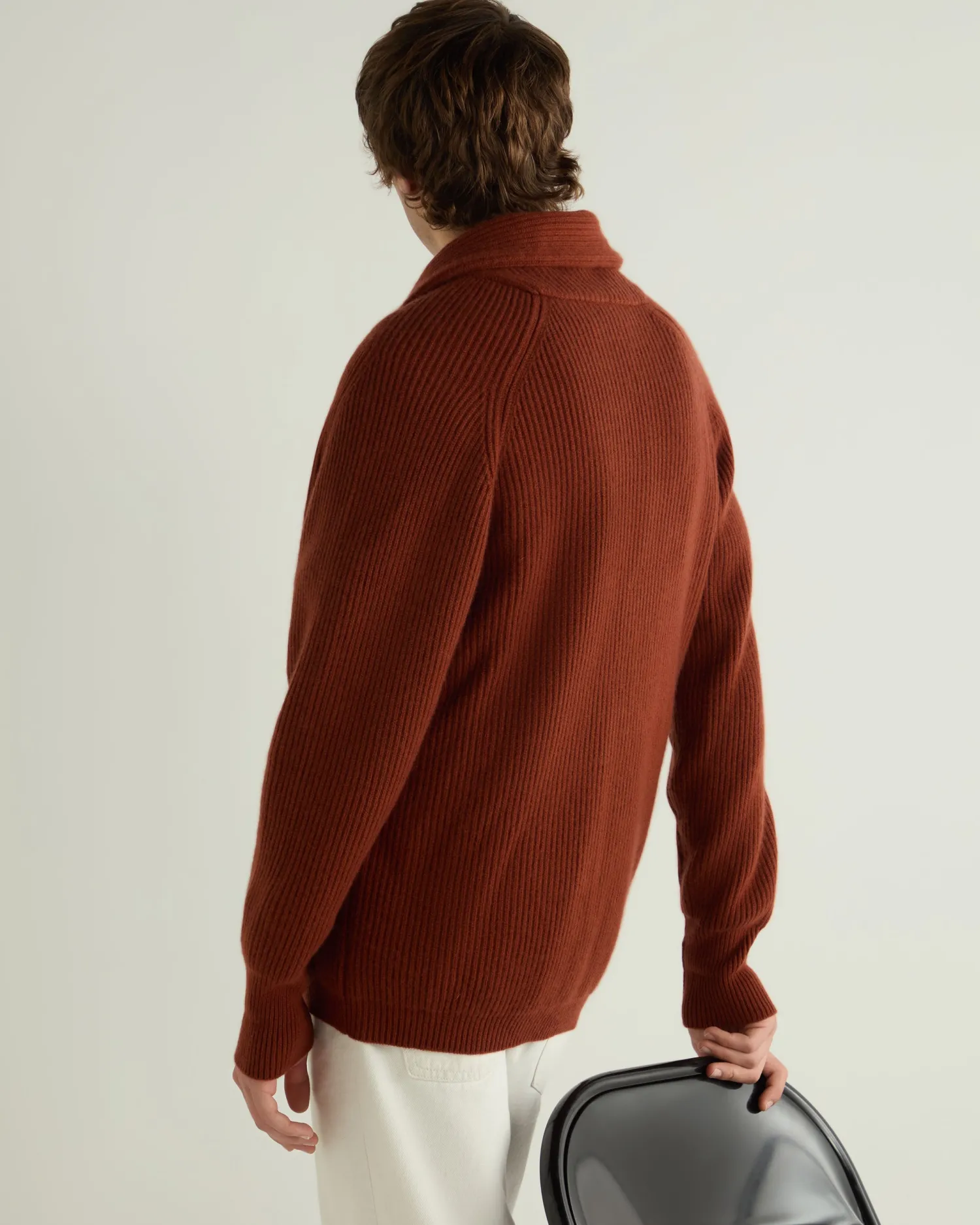 Women N.Peal Orange | Orange*Men's Kensington Cashmere Cardigan