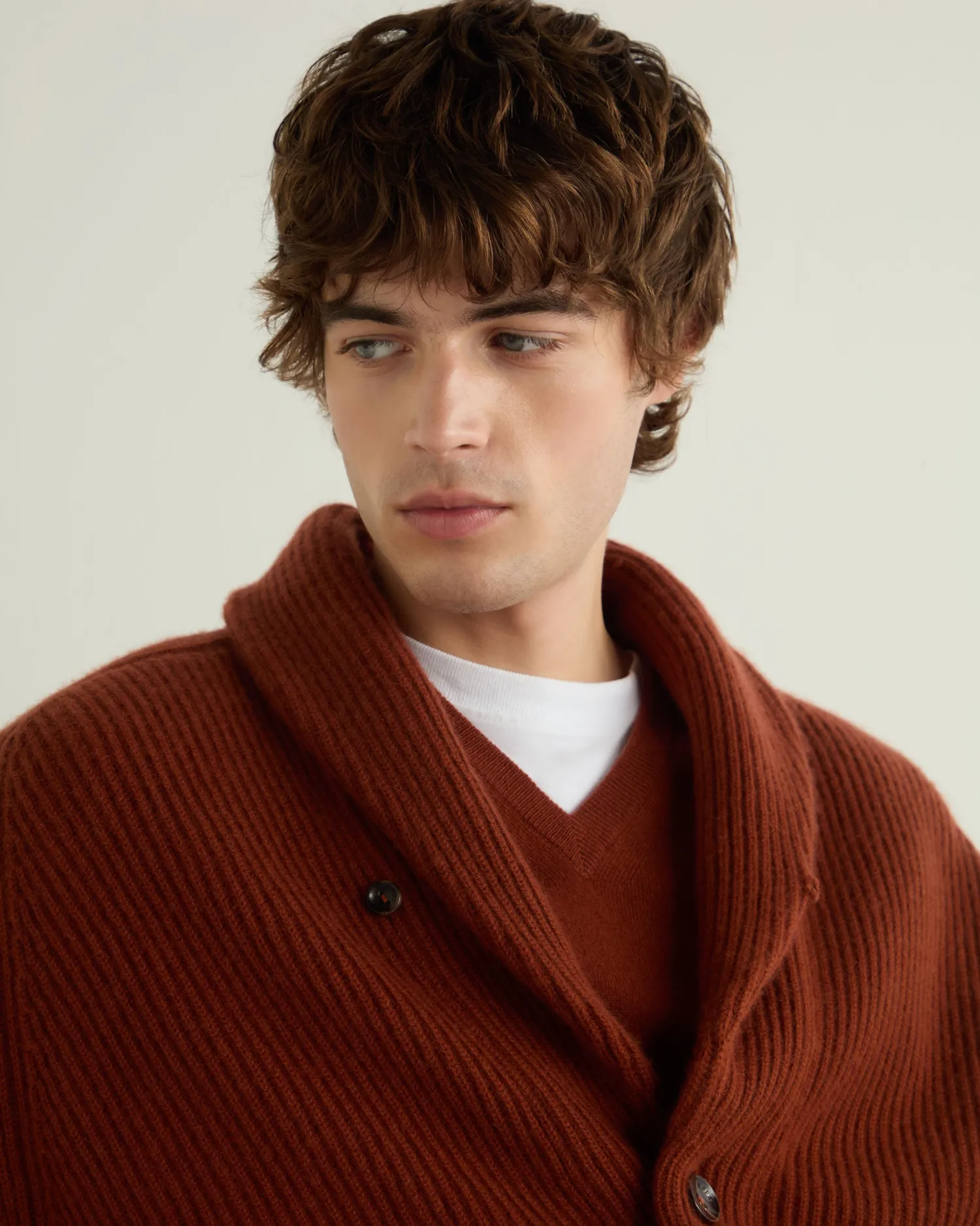 Women N.Peal Orange | Orange*Men's Kensington Cashmere Cardigan