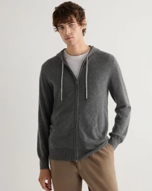 N.Peal Dark Grey | Loungewear*Men's Ladbroke Cashmere Hoodie