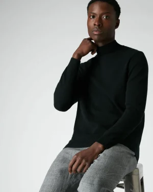 Women N.Peal Black | Black*Men's Mayfair Turtle Neck Cashmere Sweater