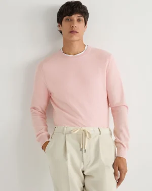 Women N.Peal Pink | Pink*Men's Oxford Round Neck Cashmere Sweater