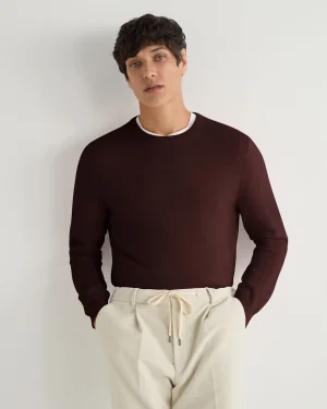 Women N.Peal Red | Red*Men's Oxford Round Neck Cashmere Sweater