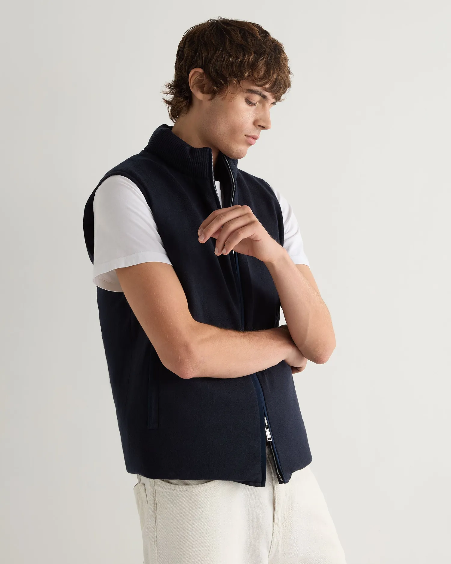 Women N.Peal Navy | Navy*Men's Reversible Cotton Blend Gilet