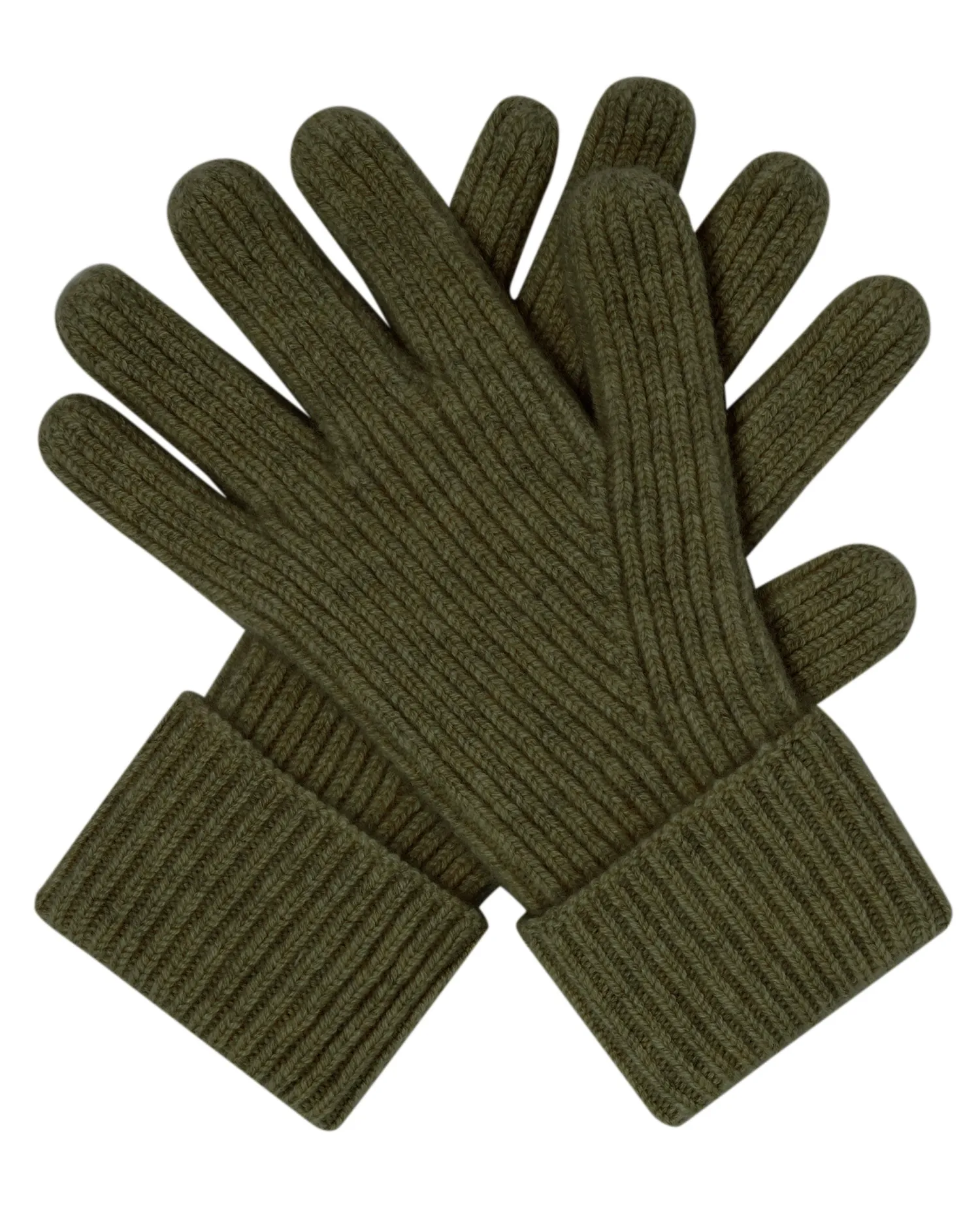 N.Peal Gloves*Men's Ribbed Cashmere Gloves