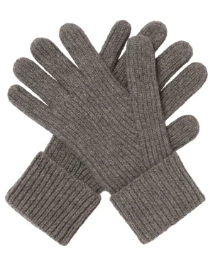 N.Peal Gloves*Men's Ribbed Cashmere Gloves