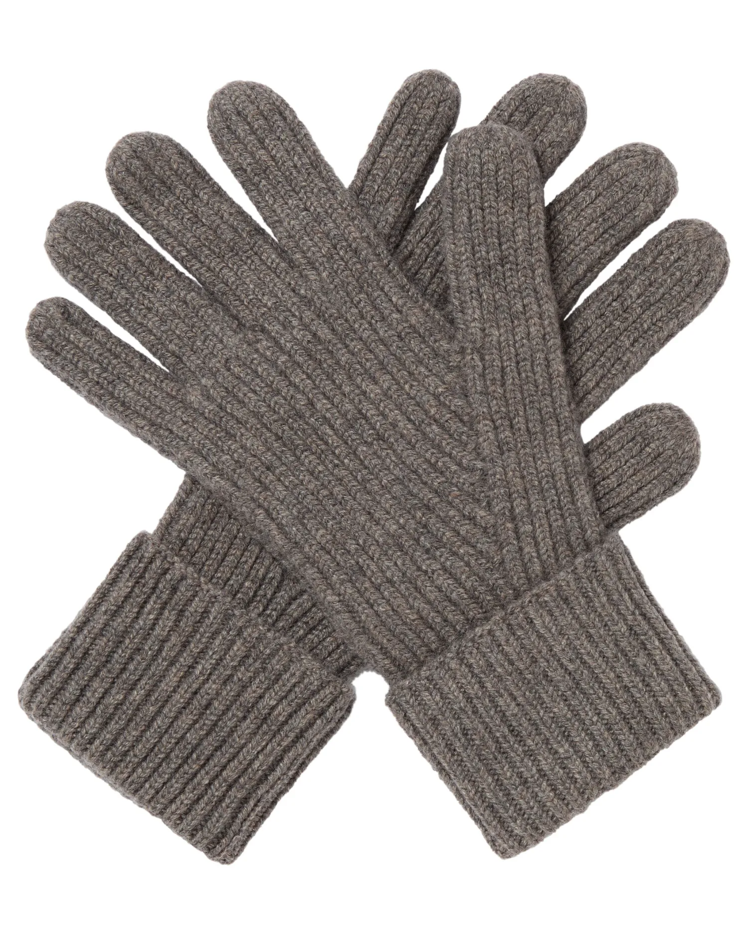 N.Peal Gloves*Men's Ribbed Cashmere Gloves