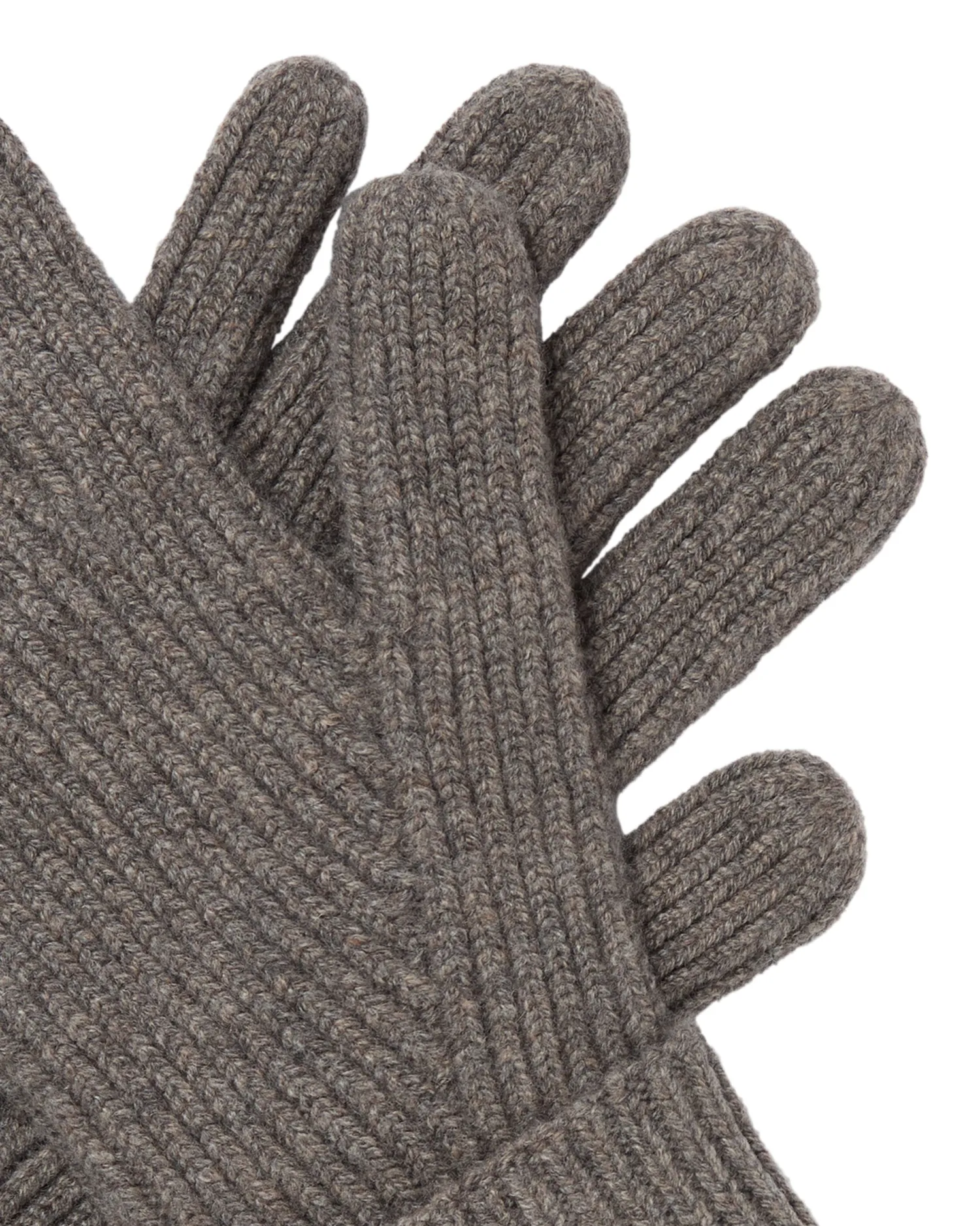 N.Peal Gloves*Men's Ribbed Cashmere Gloves