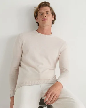 Women N.Peal White | White*Men's Shoreditch Round Neck Cashmere Sweater