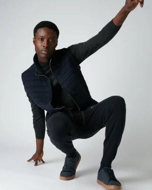 Women N.Peal Navy | Navy*Men's Smithfield Fine Gauge Cashmere Padded Gilet