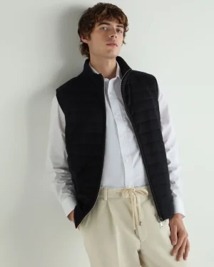 Women N.Peal Black | Black*Men's Smithfield Fine Gauge Cashmere Padded Gilet