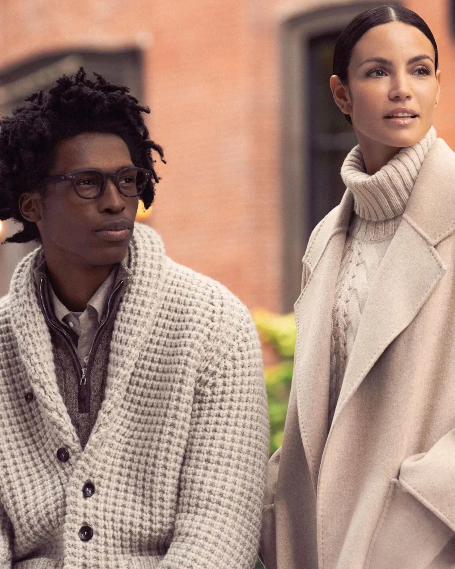 Women N.Peal Natural | Natural*Men's Textured Kensington Cashmere Cardigan