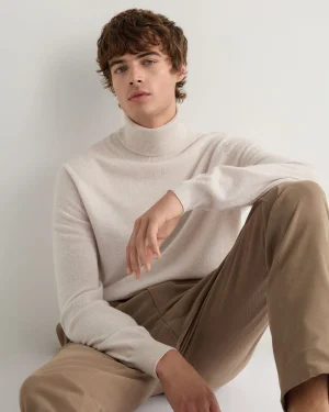 Women N.Peal White | White*Men's Trafalgar Turtle Neck Cashmere Sweater