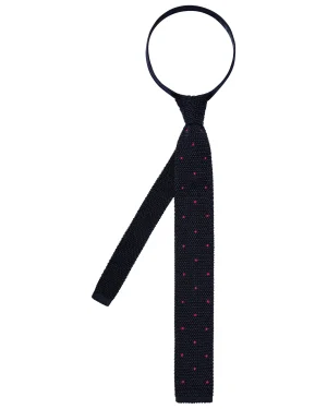 N.Peal Ties*Men's Tricot Pois Silk Tie