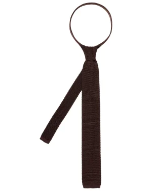 N.Peal Ties*Men's Tricot Solid Silk Tie