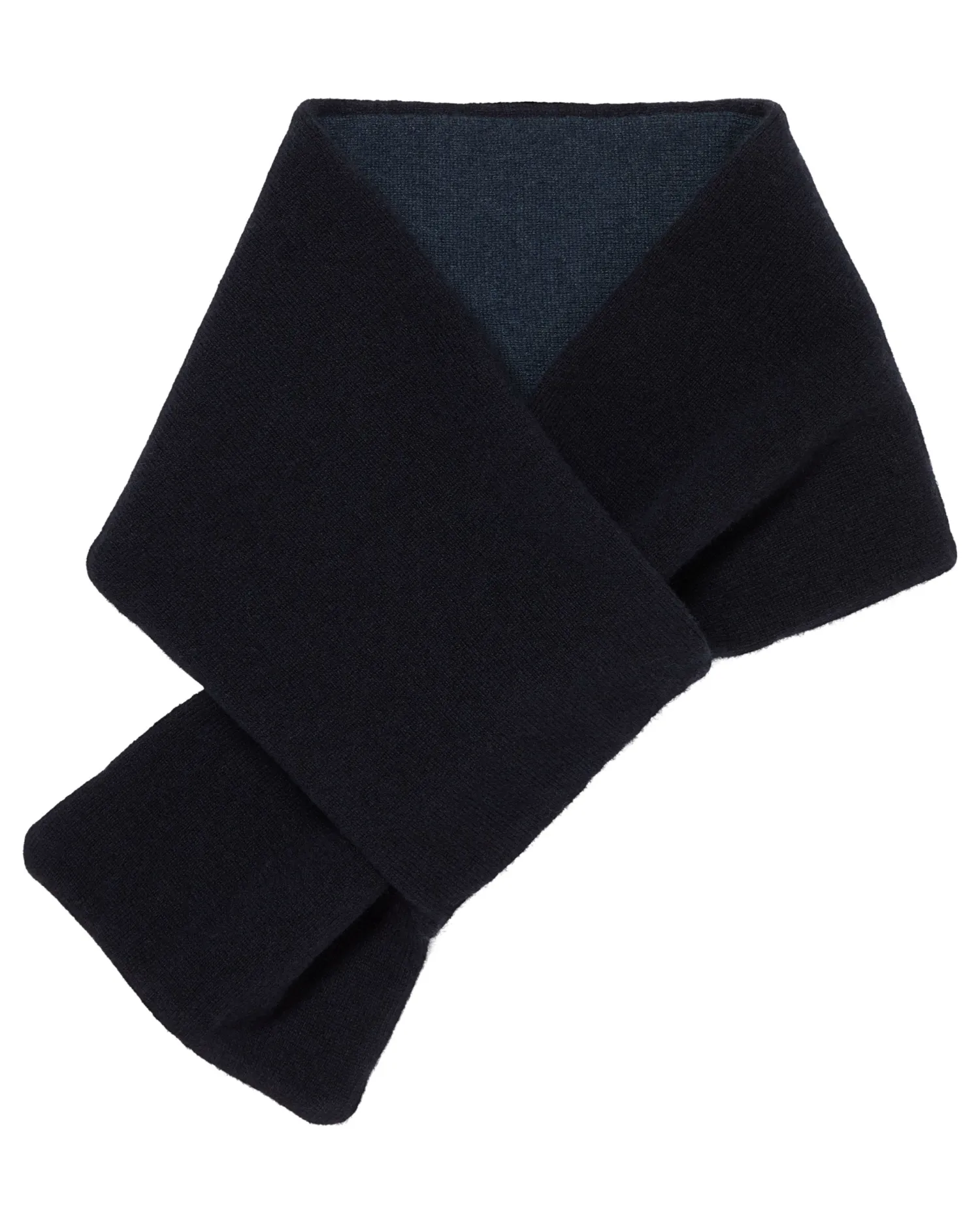 N.Peal Scarves*Men's Two Tone Small Cashmere Scarf