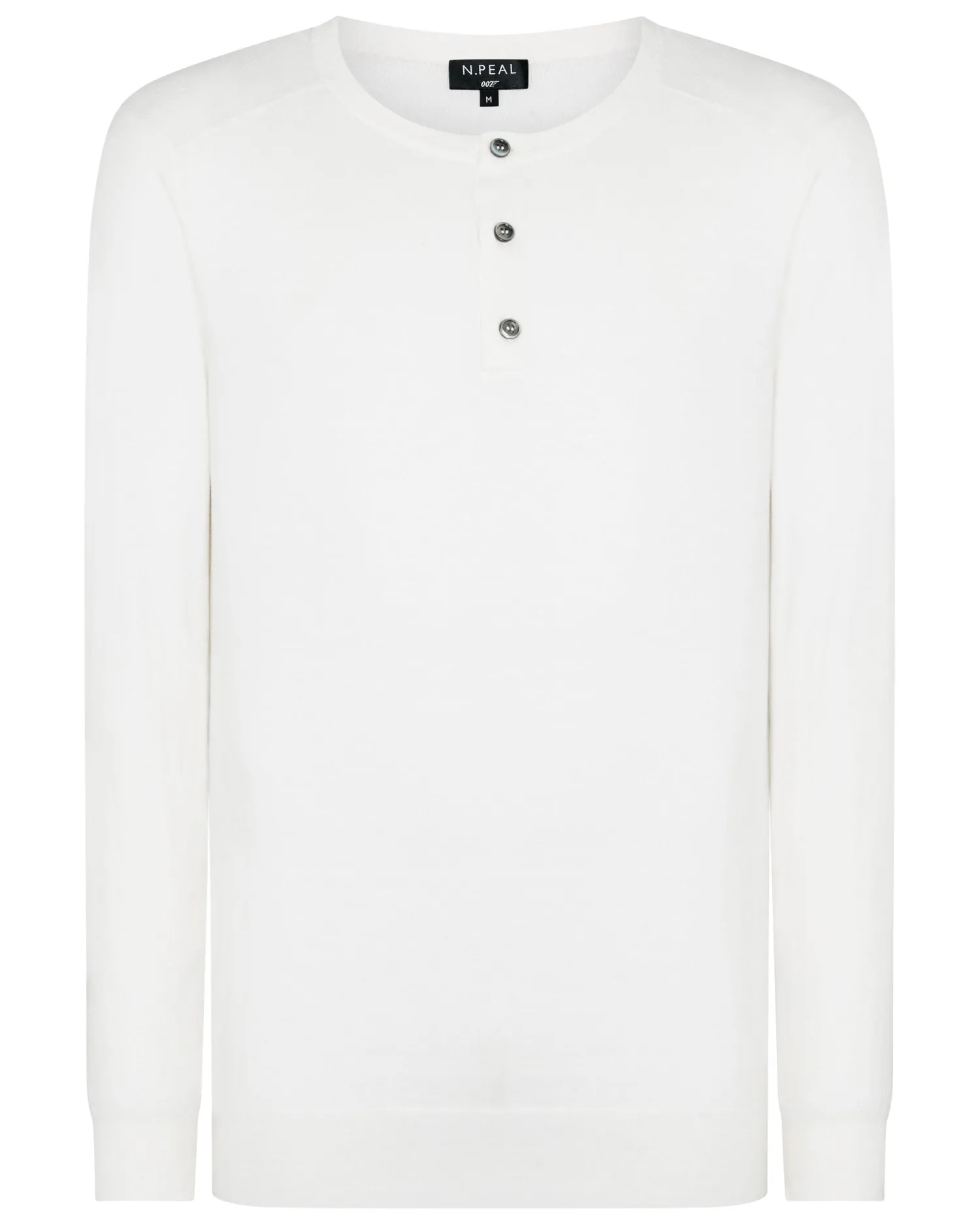 Women N.Peal James Bond Shirts | James Bond Jumpers & Sweaters*007 Round Neck Cotton Cashmere Henley
