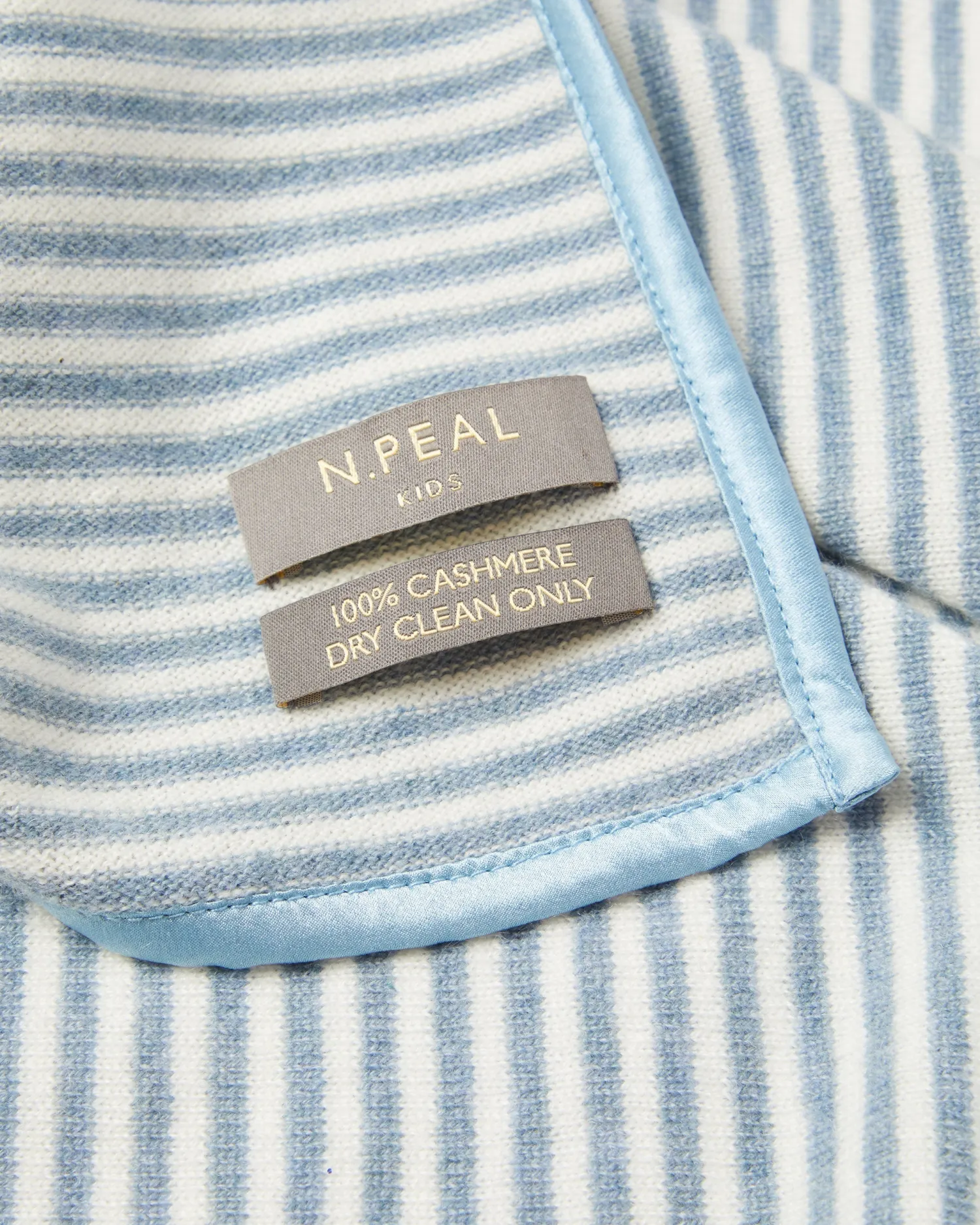 N.Peal Baby*Stripe Baby Cashmere Blanket