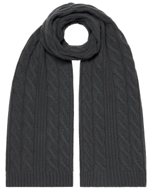 Women N.Peal Cashmere Scarves | Organic Cashmere*Unisex Cable Rib Cashmere Scarf