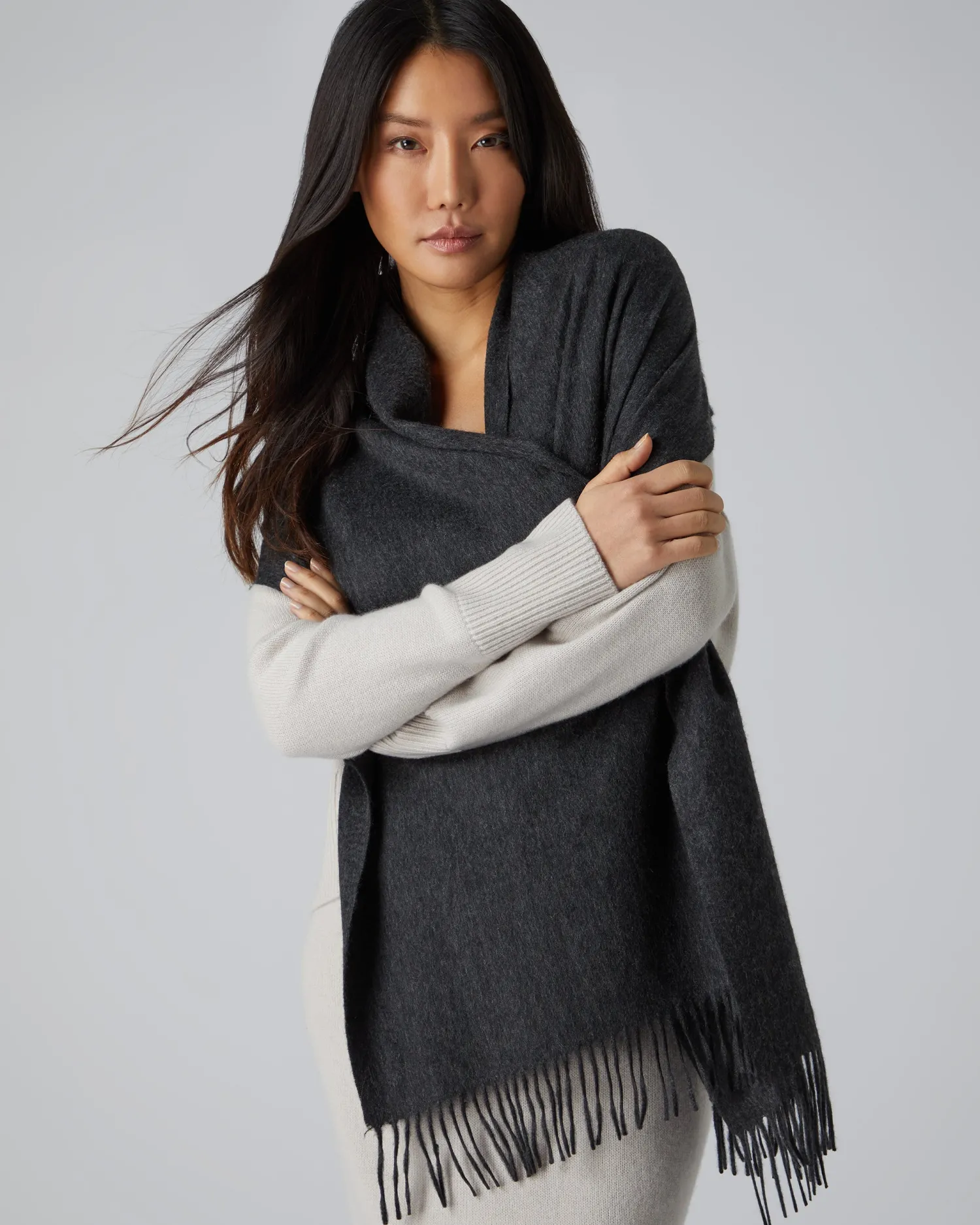 Women N.Peal Scarves | Cashmere Scarves*Unisex Large Woven Cashmere Scarf