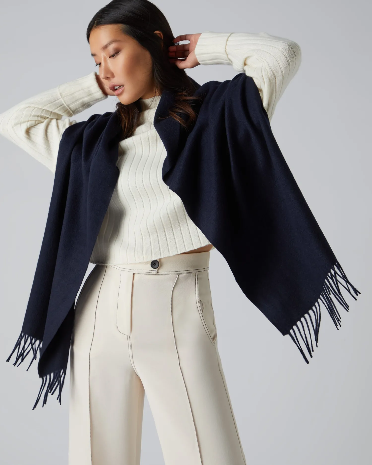 Women N.Peal Scarves | Cashmere Scarves*Unisex Large Woven Cashmere Scarf