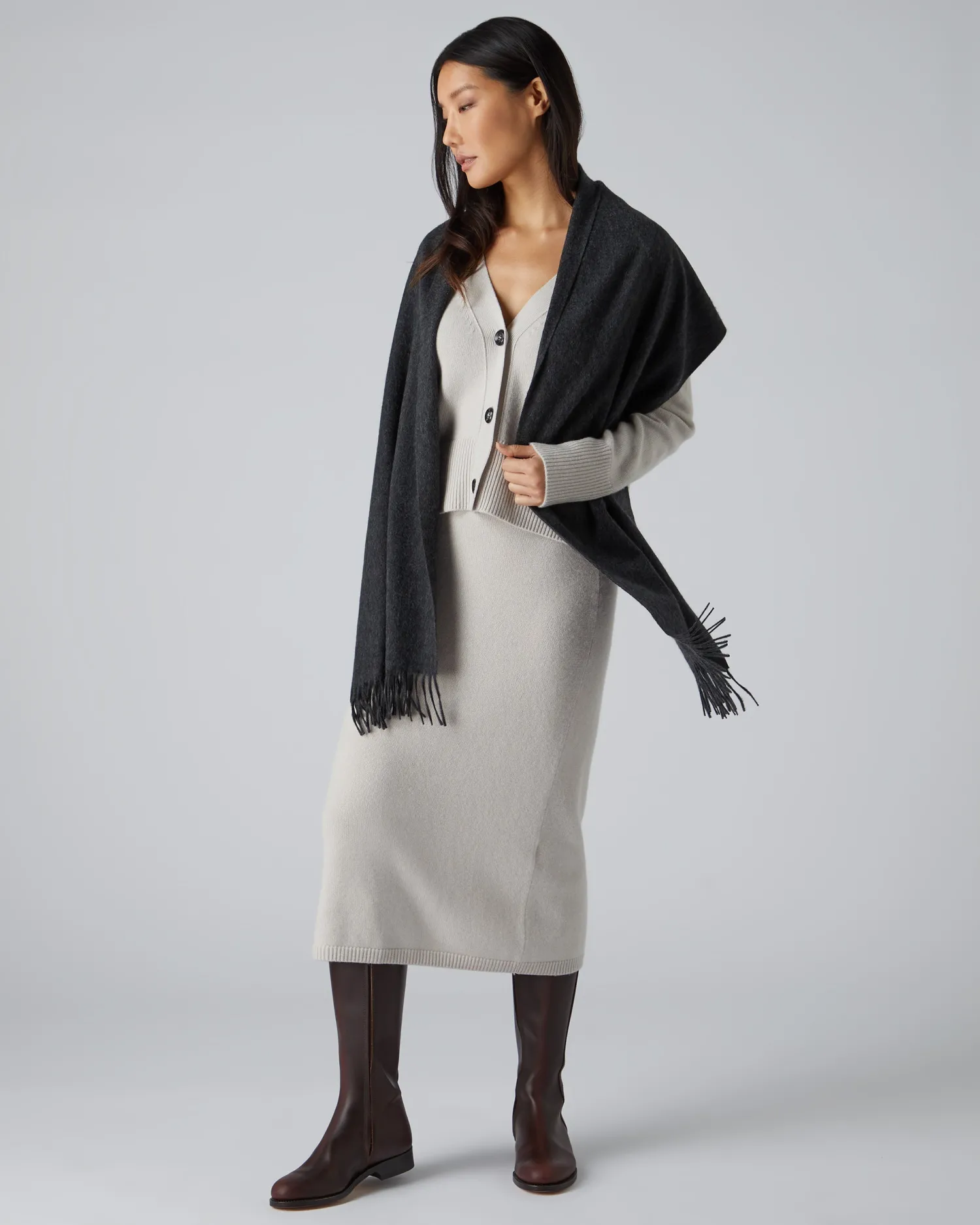 Women N.Peal Scarves | Cashmere Scarves*Unisex Large Woven Cashmere Scarf