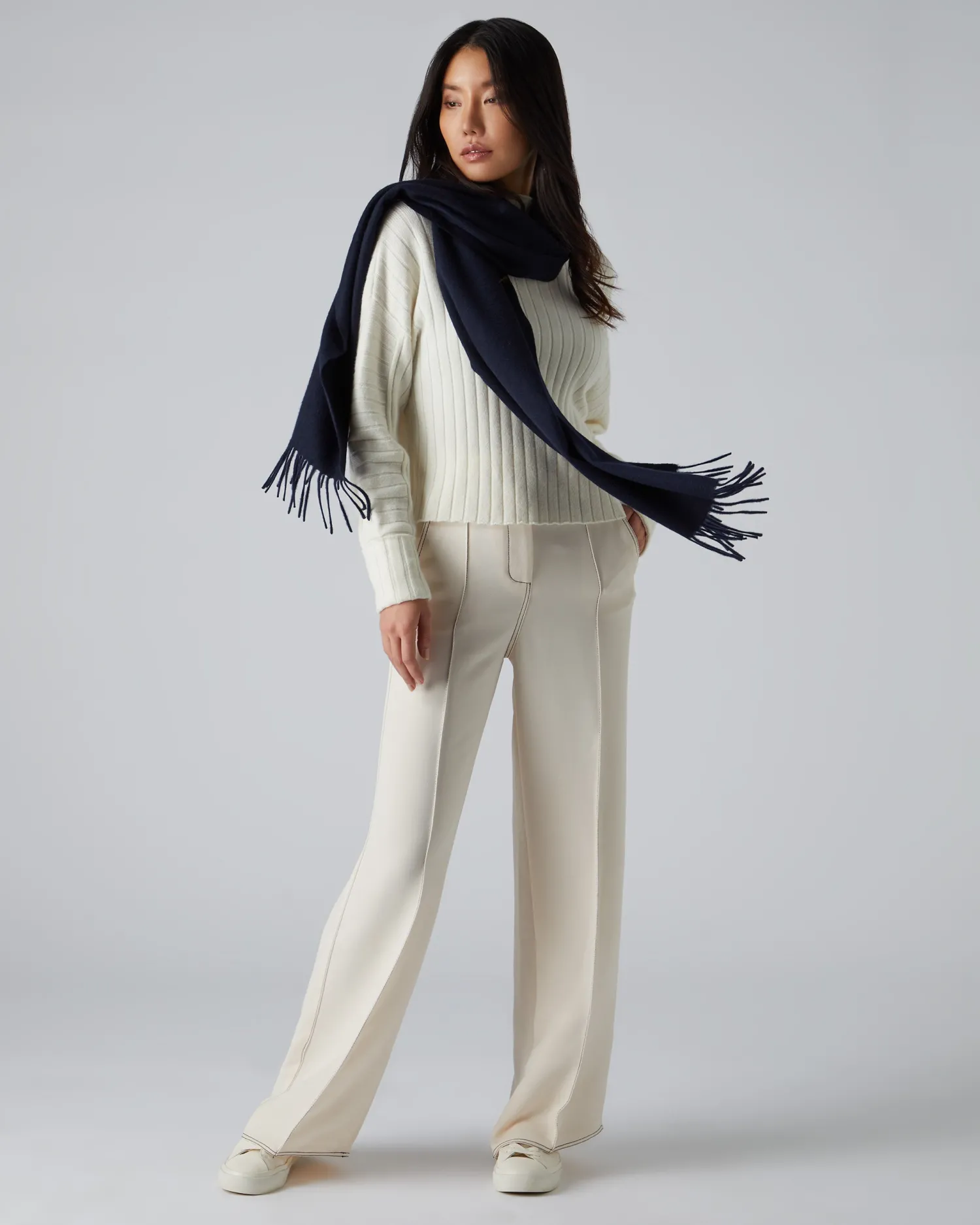 Women N.Peal Scarves | Cashmere Scarves*Unisex Large Woven Cashmere Scarf