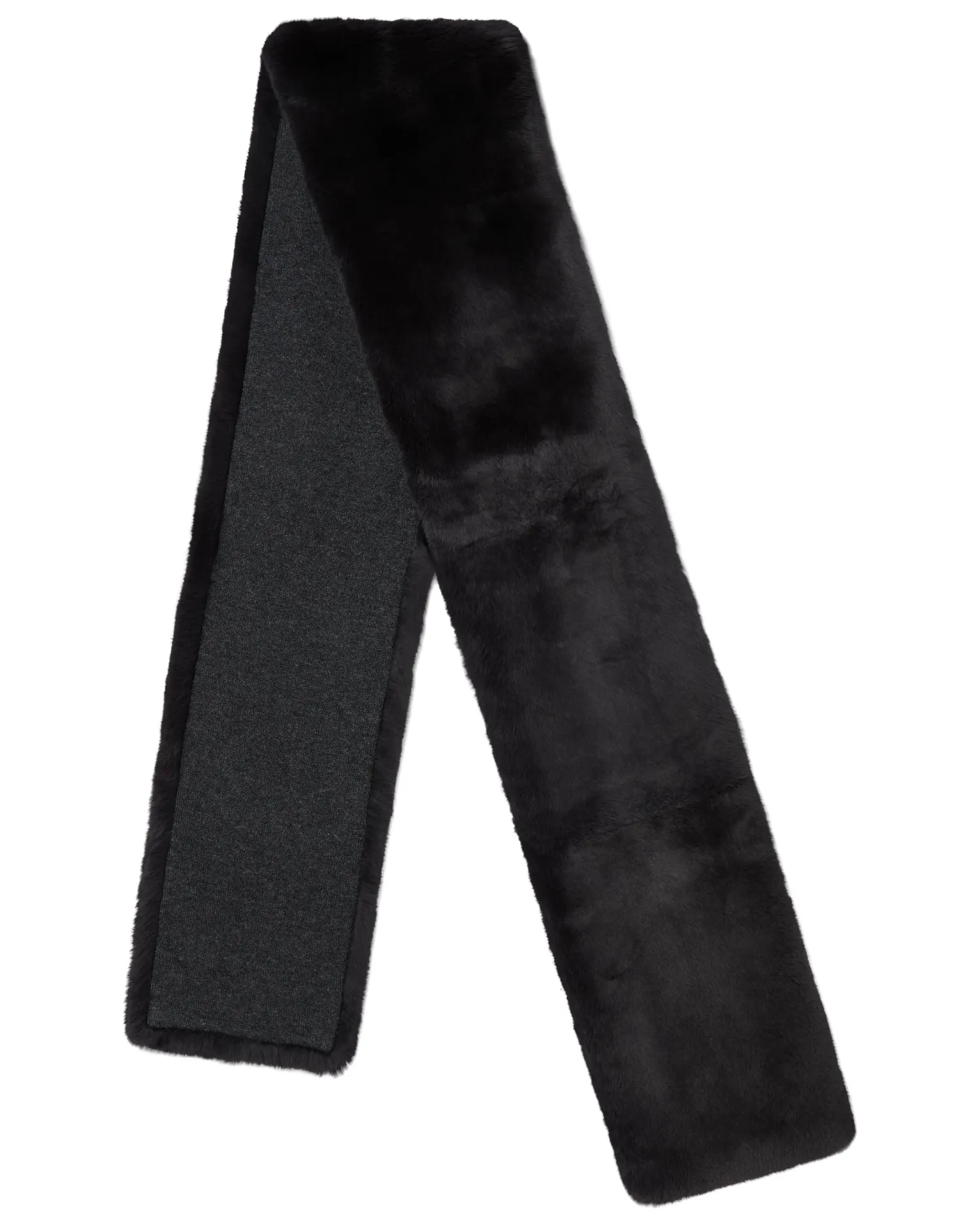 Women N.Peal Fur Trim Accessories | Scarves*Unisex Long Fur Scarf