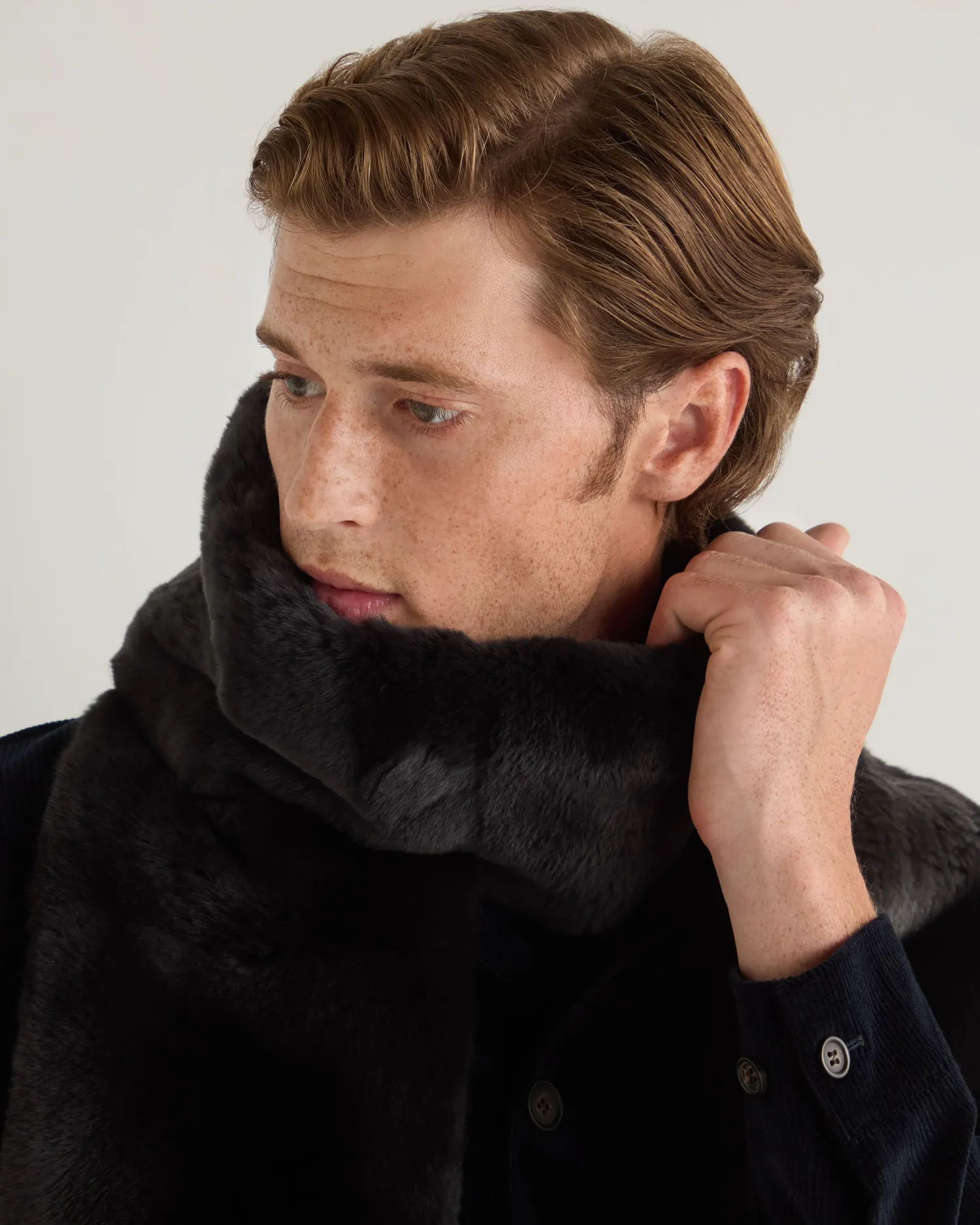 Women N.Peal Fur Trim Accessories | Scarves*Unisex Long Fur Scarf