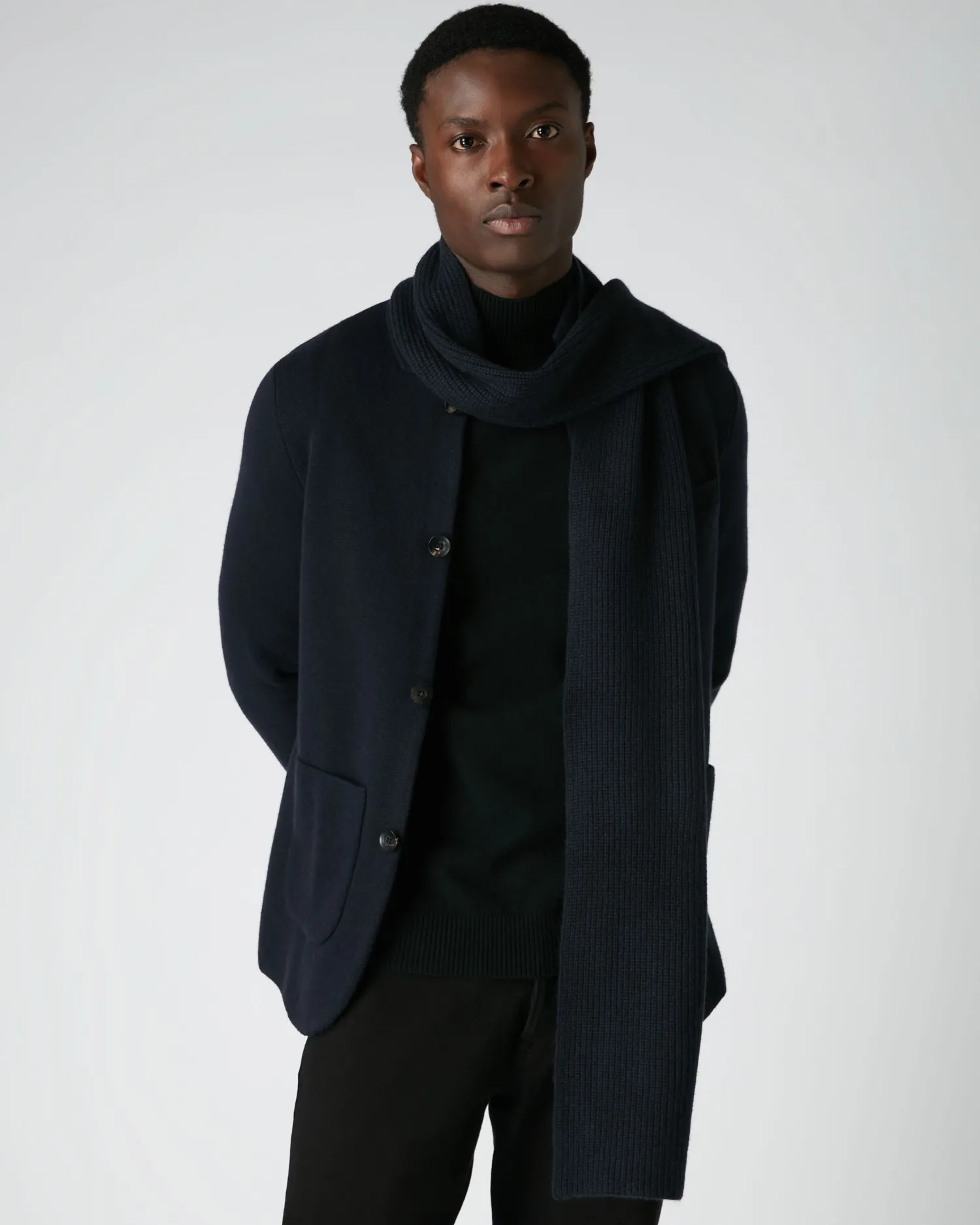 Women N.Peal Scarves | Cashmere Scarves*Unisex Ribbed Cashmere Scarf