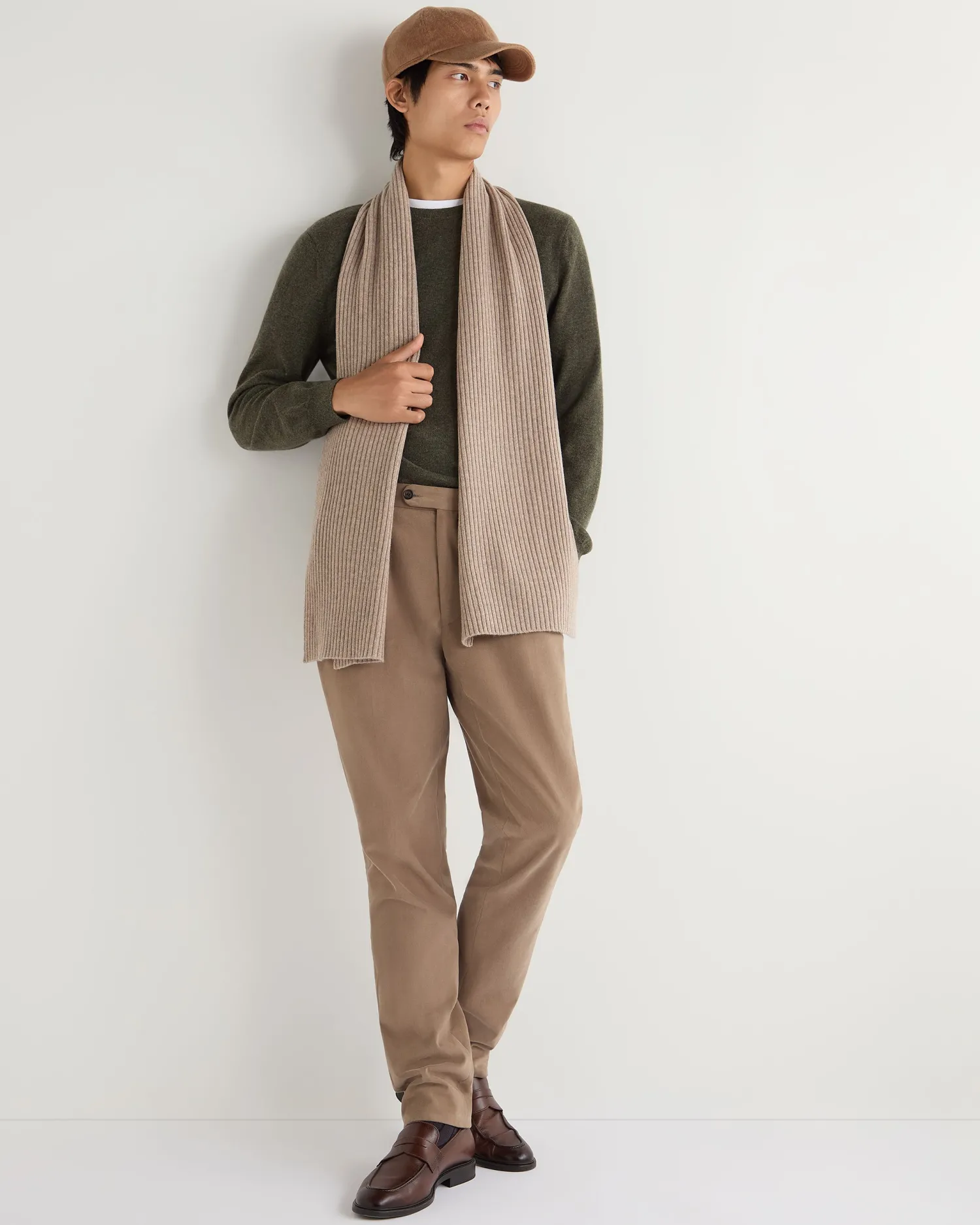 Women N.Peal Scarves | Cashmere Scarves*Unisex Short Ribbed Cashmere Scarf