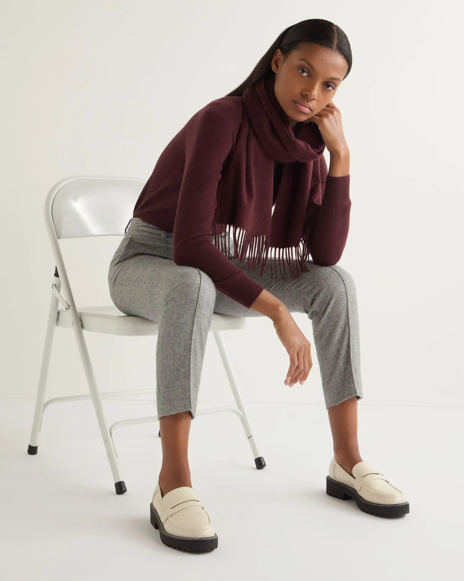 Women N.Peal Scarves | Cashmere Scarves*Unisex Woven Cashmere Scarf