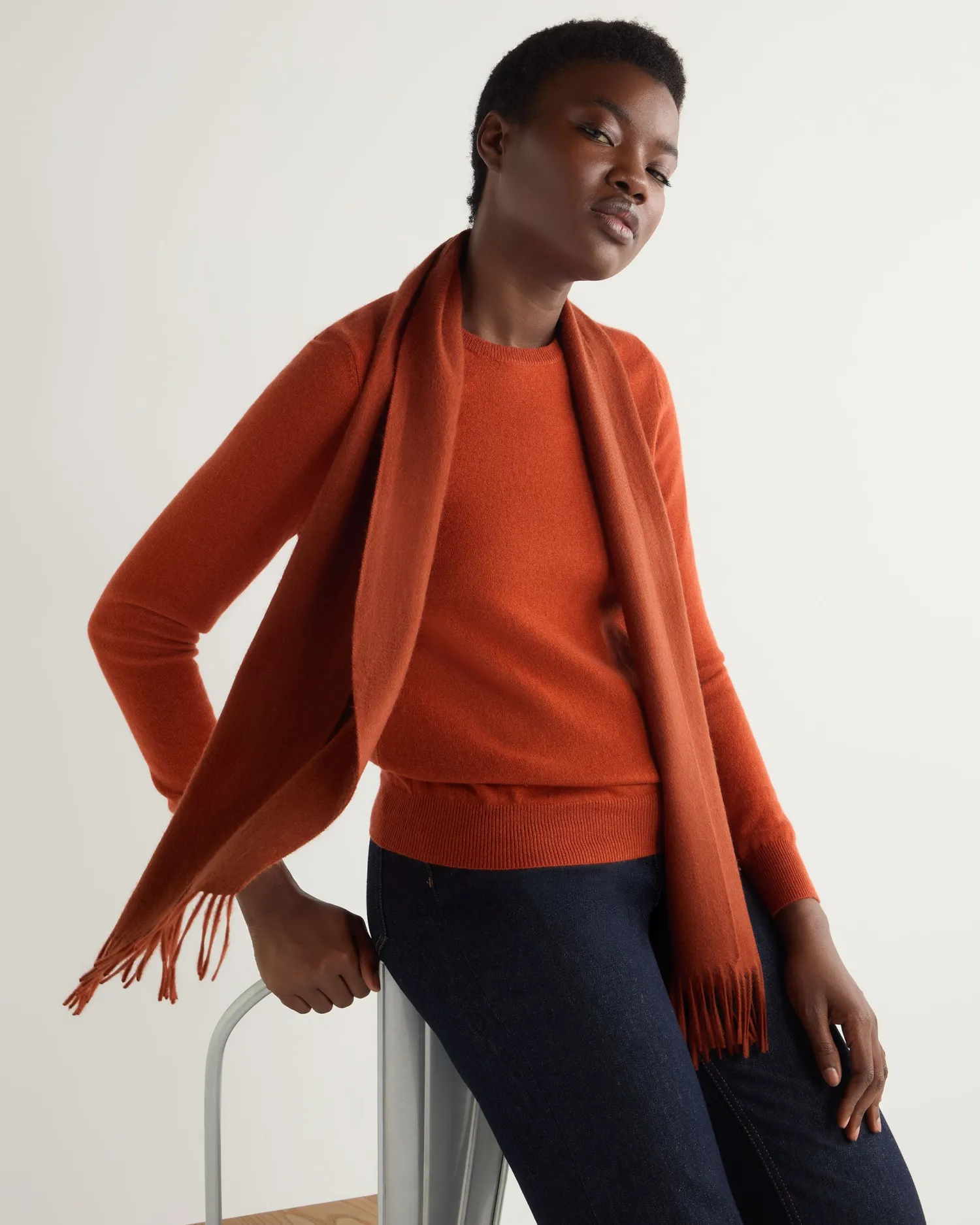 Women N.Peal Scarves | Cashmere Scarves*Unisex Woven Cashmere Scarf