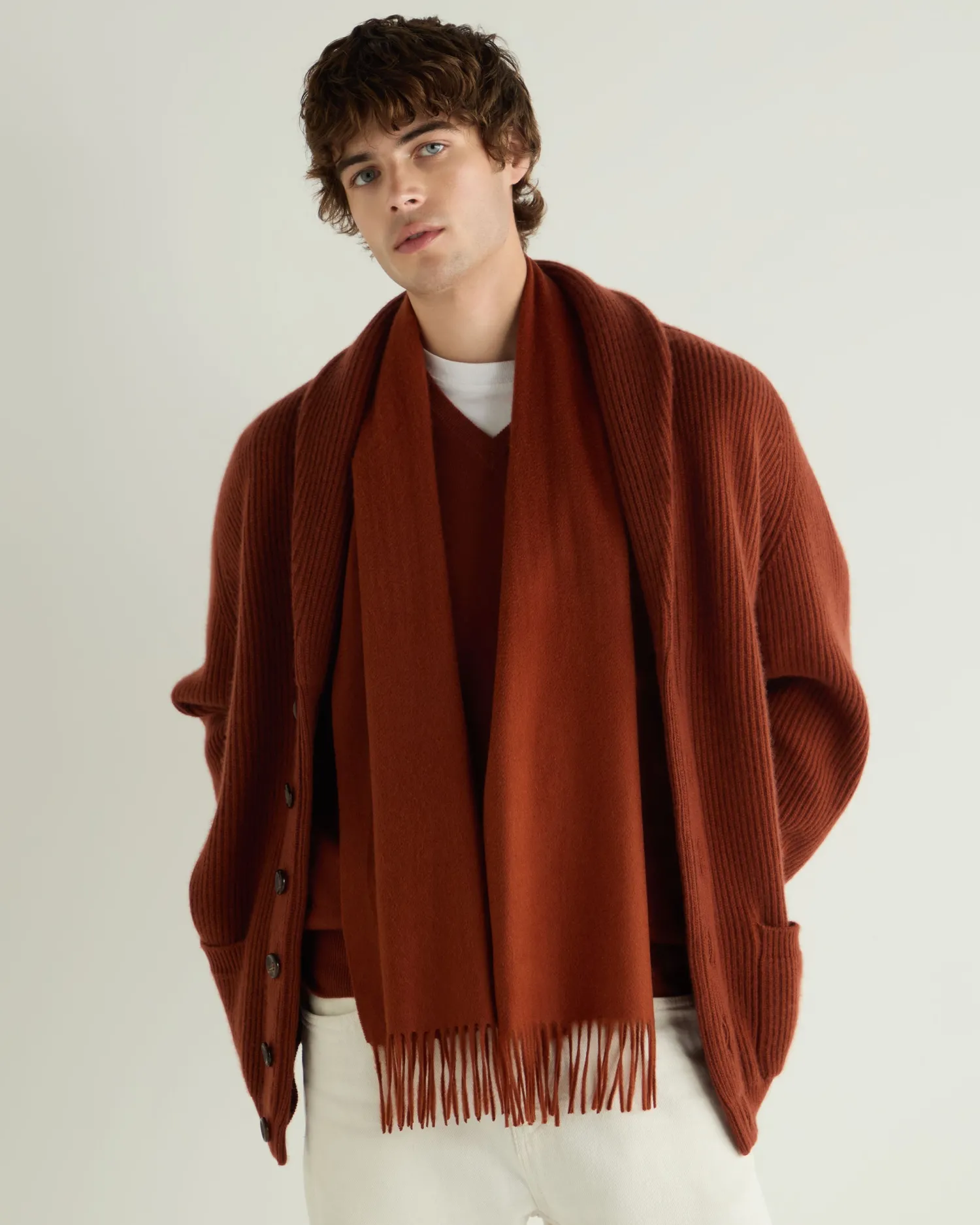 Women N.Peal Scarves | Cashmere Scarves*Unisex Woven Cashmere Scarf