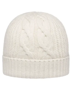 Women N.Peal Hats*Women's Cable Rib Cashmere Hat With Lurex