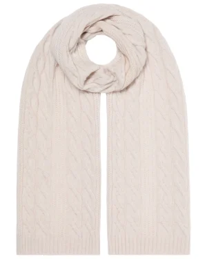 Women N.Peal Cashmere Scarves | Organic Cashmere*Women's Cable Rib Cashmere Scarf