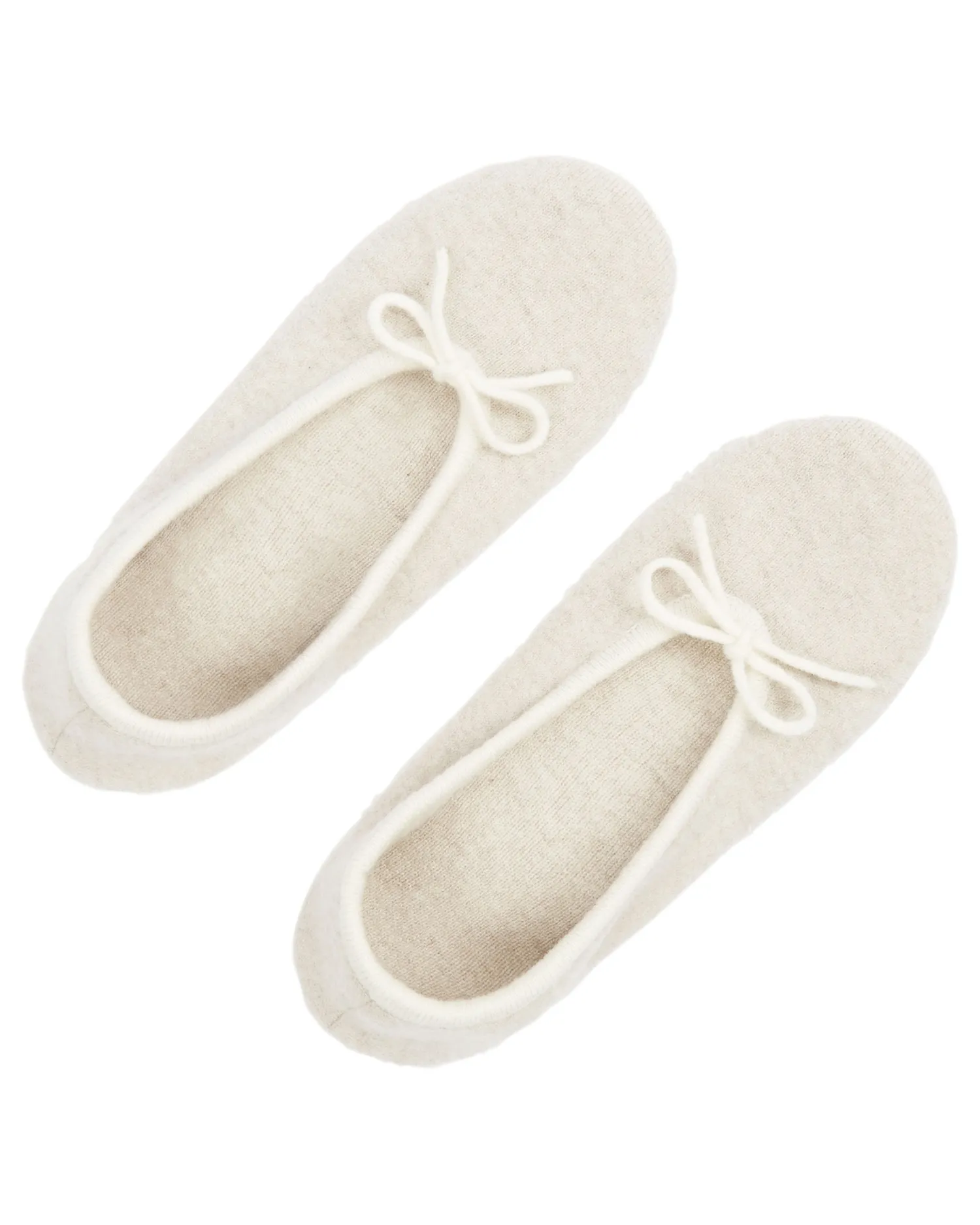 Women N.Peal Homeware | Slippers & Socks*Women's Contrast Trim Cashmere Slippers